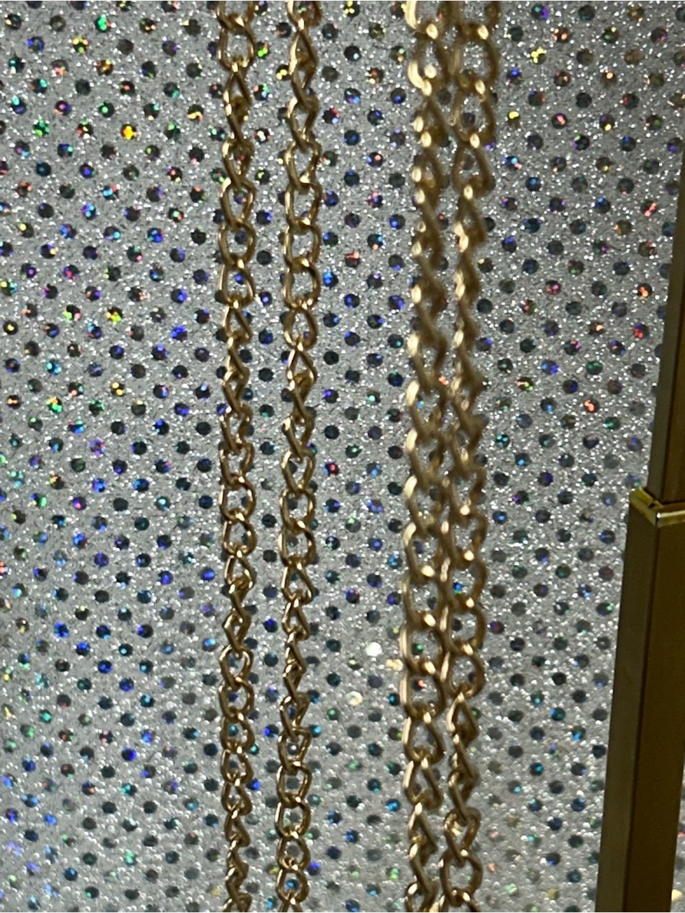 Nicole Clear Crystal-Studded Phone Crossbody Bag & a Clear Belt Approx. 4.5 x 7 - Picture 4 of 10
